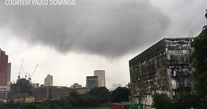 Tornado, or "ipu-ipo," hits Fort Santiago in Manila