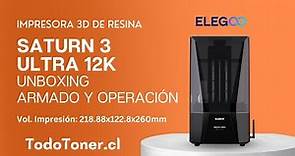 ELEGOO SATURN 3 ULTRA 12K | Unboxing y Montaje (en Español) 🛠