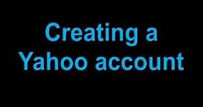 How to create a Yahoo account?