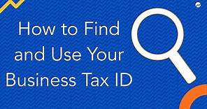 How to Find and Use Your Business Tax ID