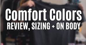 COMFORT COLORS REVIEW, SIZING + ON BODY | HEAVY WEIGHT 1717