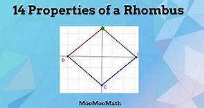 14 Properties of a Rhombus