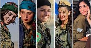 Women at war : The most beautiful army soldiers around the world.