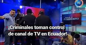 ¡Crisis en Ecuador! | Criminales toman canal de TV durante transmisión EN VIVO
