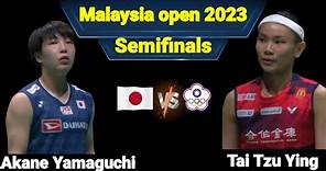 山口茜vsタイ・ツーイン。 2023年マレーシアオープン準決勝