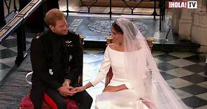 Los gestos y miradas de complicidad de Meghan y Harry durante su boda | ¡HOLA! TV