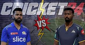 MI vs GT at Wankhede - Cricket 24 Licensed IPL T20 1st Match Hardest Difficulty Gameplay