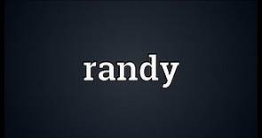 Randy Meaning