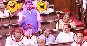 Ramdas Athawale Funny Comments On Congress Party | Rajya Sabha | Parliament Session | Mango News