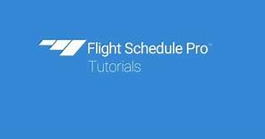 Make a Reservation on Flight Schedule Pro v4