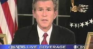2003: President Bush announces invasion of Iraq
