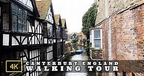Canterbury, Kent, England | Town Centre Walking Tour in 4K