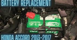 Battery Replacement Guide Honda Accord 2013-2017