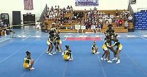 New London High School at the 2022 ECC Cheerleading Championship