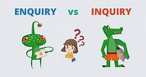 Difference Between Enquiry and Inquiry || Simple English || EduBytes