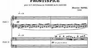 Maurice Ravel - Frontispice (1918)