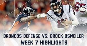 Broncos Defense vs. Brock Osweiler | Texans vs. Broncos | NFL Week 7 Player Highlights