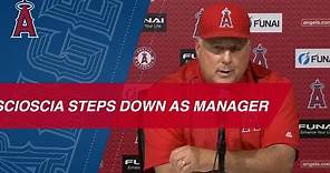 Mike Scioscia steps down from the Angels after 19 seasons as manager