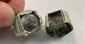 Dollar Origami: Make A Dime-In Ring!
