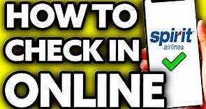 How To Check In Spirit Airlines Online (Very Easy!)