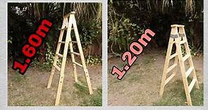 Como hacer una escalera de madera, varias medidas, fácil, sencilla y economica