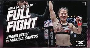 Kunlun Fight MMA14: Zhang Weli vs Marilia Santos FULL FIGHT-2017