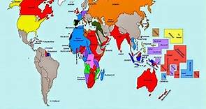 Países colonias de Inglaterra, Francia, España, Portugal y Holanda.