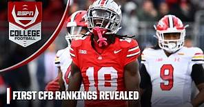 Ohio State ranked NUMBER 1?! 😳 TOP 6 CFB RANKINGS REVEALED | ESPN College Football