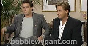 Charlie Sheen Emilio Estevez "Men at Work" 1990 - Bobbie Wygant Archive