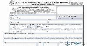Learn How to Fill the Form DS 82 U.S Passport Renewal Application for Eligible Individuals
