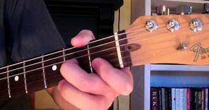 How To Play the Dm7 Chord On Guitar (D minor seventh) 7th