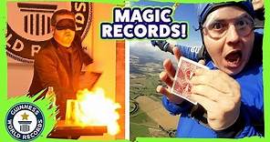 Martin Rees: Skydiving Magician! - Guinness World Records