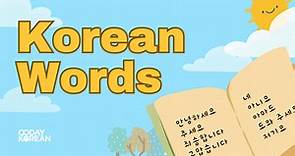 Korean Words - 100  Basic Vocabulary For Beginners
