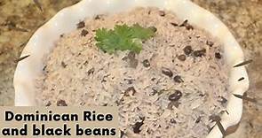 Dominican rice and black beans | Moro de habichuelas negras