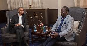Barack Obama applauds Raila Odinga for his commitment for a better Kenya