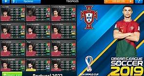 Plantilla De Portugal Mundial 2022 Para Dream League Soccer 2019 Normal y Al 100%