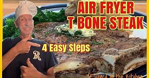 AIR FRYER T BONE STEAK 4 EASY STEPS | Richard in the kitchen