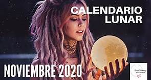 Calendario lunar noviembre 2020