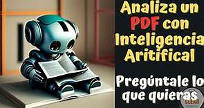 Analizar un PDF con inteligencia artificial | Pregunta lo que quieras a un PDF | ChatPDF | Tutorial
