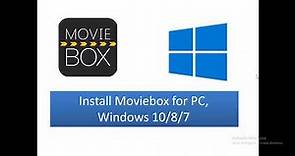 Install moviebox App for PC, Windows 10/8/7, Mac