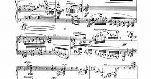 A. Schoenberg. Tres piezas para piano op.11 nº 3. Partitura. Audición. Música Atonal.