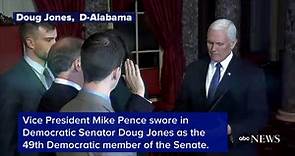 Democrat Doug Jones sworn in