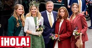 La felicidad de Guillermo y Máxima de Países Bajos celebrando el Día del Rey junto a sus tres hijas