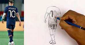 Como dibujar a Neymar Jr