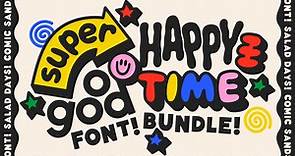 Super Happy Good Time! Font Bundle