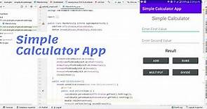How to Create a Simple Calculator App using Android Studio | Calculator app tutorial