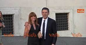 Fabrizio Frizzi con la moglie