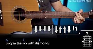 Tutorial de Lucy In The Sky With Diamonds incluyendo arpegios, acordes y ritmo! | Guitarraviva