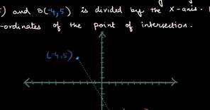 Ratio in which a line divides a line segment