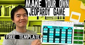 Jeopardy Game Maker Online | Free Google Slides Template